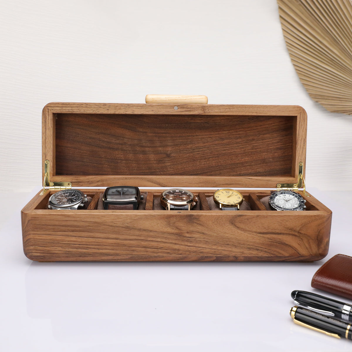 Walnut watch case