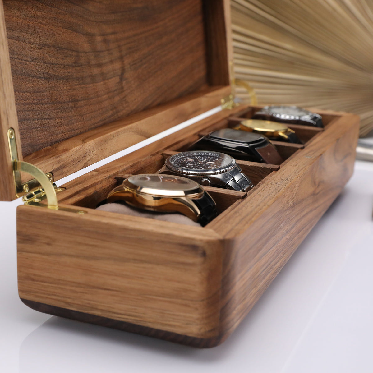 Walnut watch case