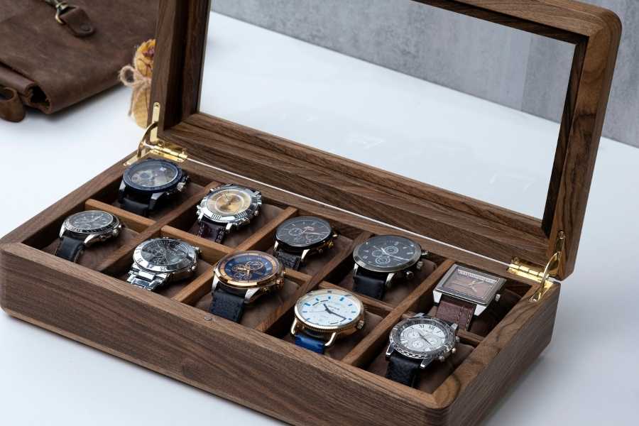 Walnut display case