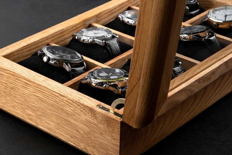 Chestnut display case