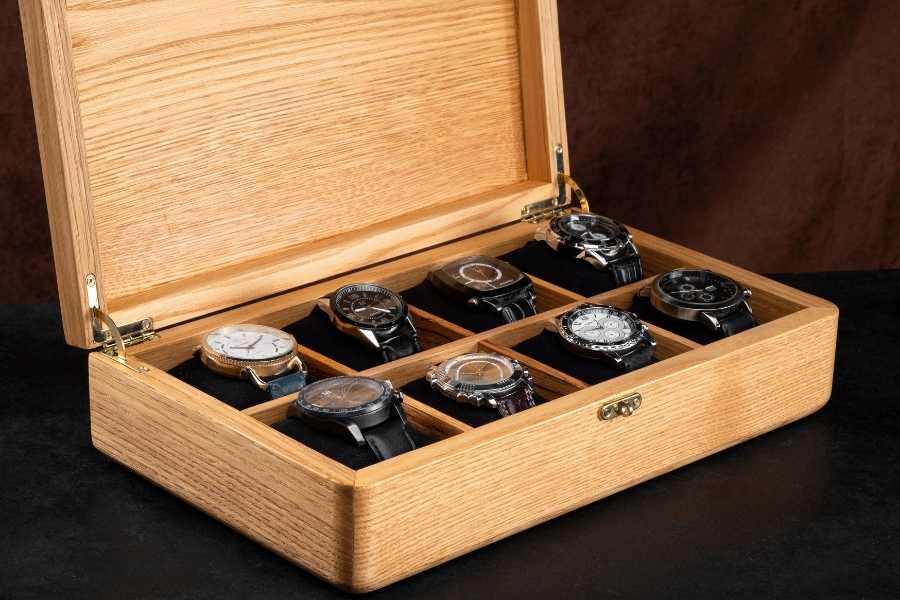Chestnut watch case detail